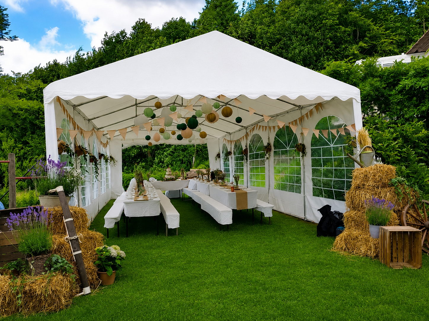 Partyzelt 5 × 10 m
